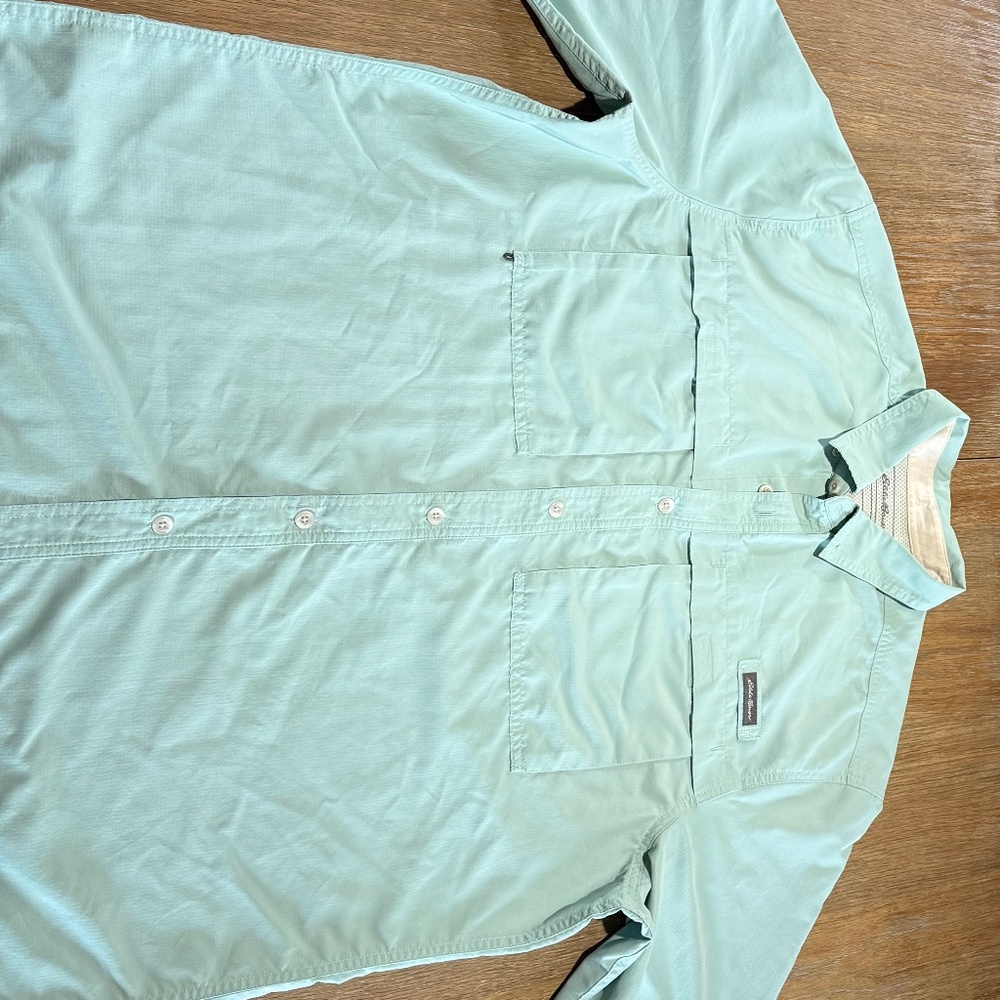 Eddie Bauer fishing/sun shirt XL